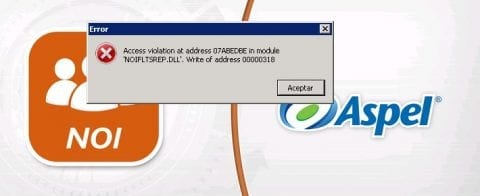 Error Access Violation at address in module NOIFLTSREP.DLL